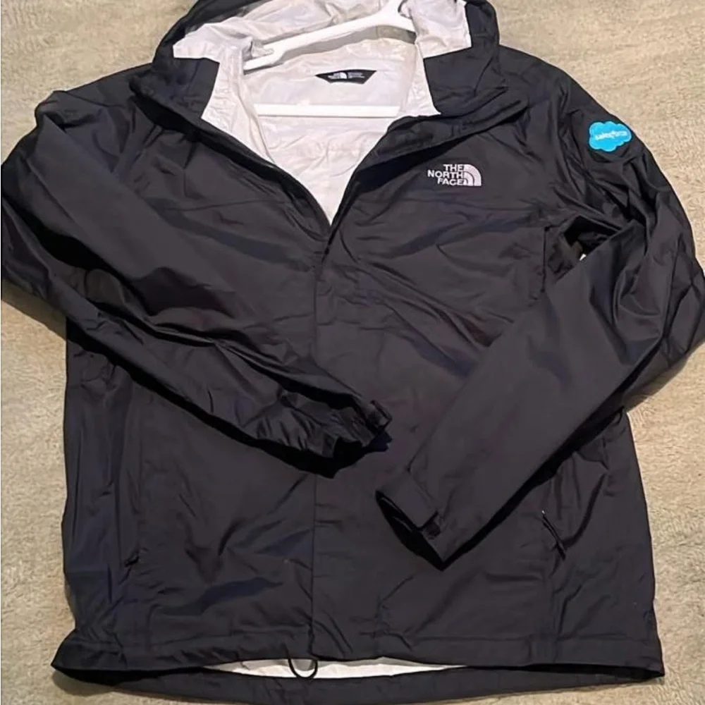 The North Face Men's Black Hooded Raincoat - Picture 1 of 1